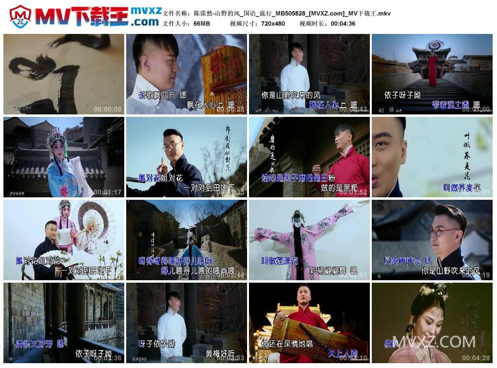 陈霈然-山野的风_国语_流行_MB505828